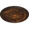 Ekena Millwork Bradford Ceiling Medallion (Fits Canopies up to 6 5/8"), Hand-Painted Rust, 32 5/8"OD x 2"P CM32BRRUS - alternate 4